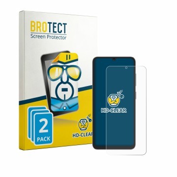 Face avant d’un emballage produit avec le logo de la marque BROTECT. À côté, l’appareil Hotwav A16 Pro Max est représenté avec