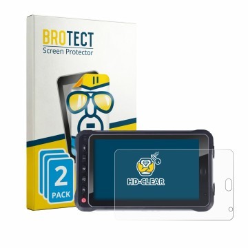 Parte frontale di una confezione del prodotto con il logo del marchio BROTECT. Accanto è raffigurato il dispositivo Hugerock X