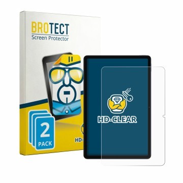Vorderseite einer Produktverpackung mit dem Markenlogo BROTECT. Daneben ist das Gerät Xiaomi Redmi Pad 2 SE mit dem zugehörige