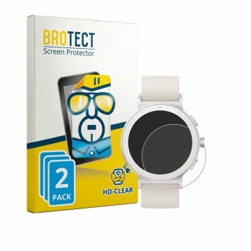 Vorderseite einer Produktverpackung mit dem Markenlogo BROTECT. Daneben ist das Gerät realme Watch S5 mit dem zugehörigen Disp