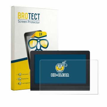 Front side of a product packaging with the brand logo BROTECT. Next to it is the device XP-Pen Artist Ultra 16 shown with the 