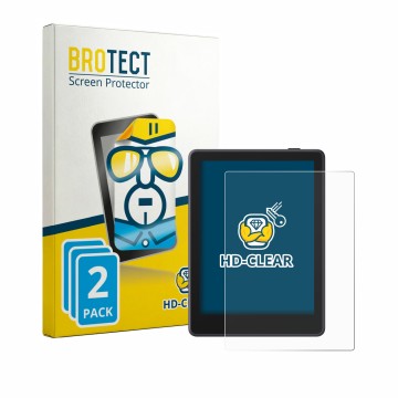 Front side of a product packaging with the brand logo BROTECT. Next to it is the device Boox Go 6 Gen II shown with the corres