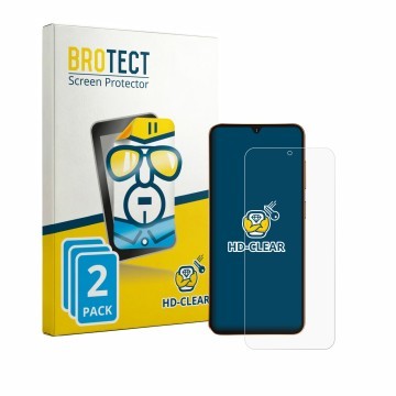 Face avant d’un emballage produit avec le logo de la marque BROTECT. À côté, l’appareil Hotwav A17 Pro Max est représenté avec