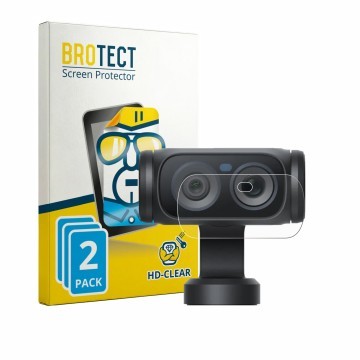 Vorderseite einer Produktverpackung mit dem Markenlogo BROTECT. Daneben ist das Gerät Insta360 Luna Ultra (Linse) mit dem zuge