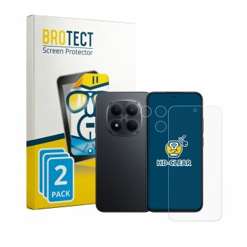 Front side of a product packaging with the brand logo BROTECT. Next to it is the device Xiaomi Redmi Note 15 Pro 5G (Front+Cam