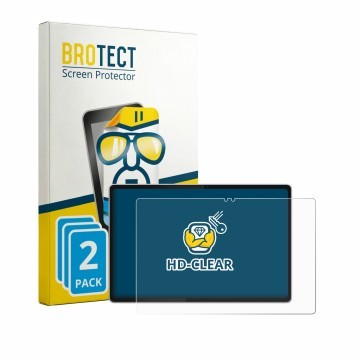 Parte frontale di una confezione del prodotto con il logo del marchio BROTECT. Accanto è raffigurato il dispositivo Lenovo Tab