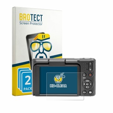 Face avant d’un emballage produit avec le logo de la marque BROTECT. À côté, l’appareil Kodak Pixpro C1 est représenté avec la