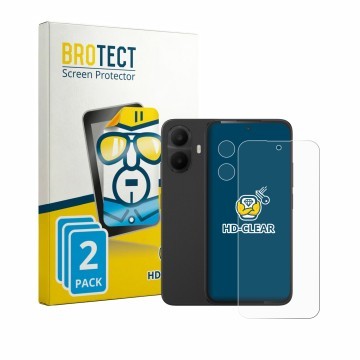 Vorderseite einer Produktverpackung mit dem Markenlogo BROTECT. Daneben ist das Gerät TCL K70 4G (Display+Kamera) mit dem zuge