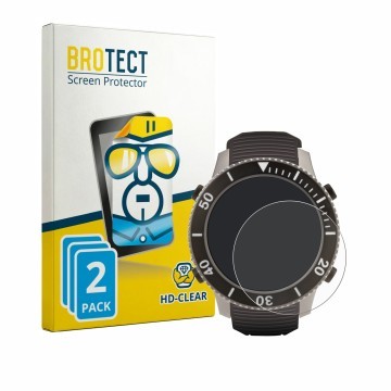 Front side of a product packaging with the brand logo BROTECT. Next to it is the device SCUBAPRO Galileo G3 Ti shown with the 