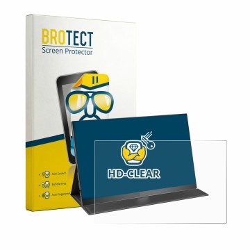 Front side of a product packaging with the brand logo BROTECT. Next to it is the device Yodoit PTM16 16
