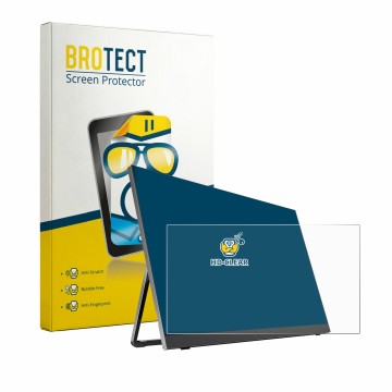 Parte frontal de un envase de producto con el logotipo de la marca BROTECT. Al lado se muestra el dispositivo Yodoit PTM18 18.