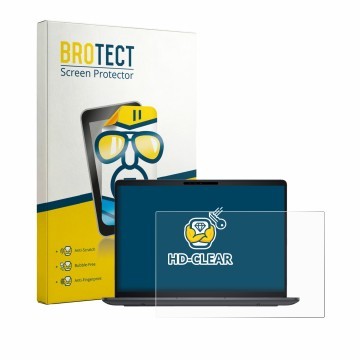 Parte frontale di una confezione del prodotto con il logo del marchio BROTECT. Accanto è raffigurato il dispositivo Dell Pro 3