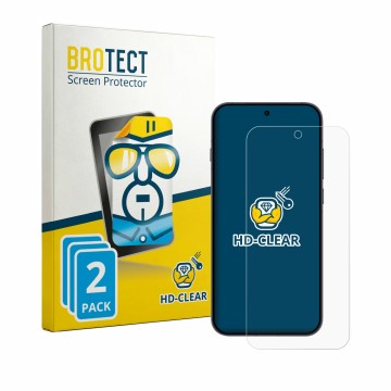 Vorderseite einer Produktverpackung mit dem Markenlogo BROTECT. Daneben ist das Gerät Oppo Reno 16 FS mit dem zugehörigen Disp