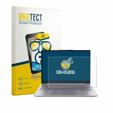 Face avant d’un emballage produit avec le logo de la marque BROTECT. À côté, l’appareil Lenovo ThinkBook 14 Gen 9 est représen