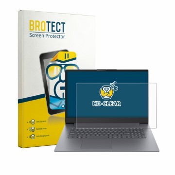 Face avant d’un emballage produit avec le logo de la marque BROTECT. À côté, l’appareil Lenovo IdeaPad Slim 3i Gen 11 17