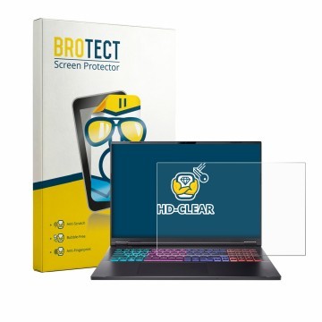 Face avant d’un emballage produit avec le logo de la marque BROTECT. À côté, l’appareil Acer Nitro 18 AI AN18-61 est représent