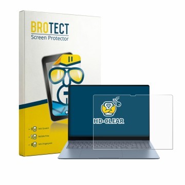Vorderseite einer Produktverpackung mit dem Markenlogo BROTECT. Daneben ist das Gerät Samsung Galaxy Book6 Edge 16