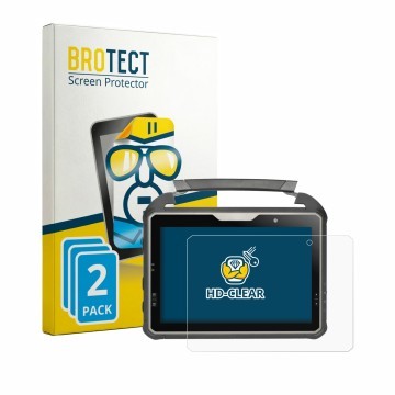 Vorderseite einer Produktverpackung mit dem Markenlogo BROTECT. Daneben ist das Gerät DT Research DT302RP mit dem zugehörigen 