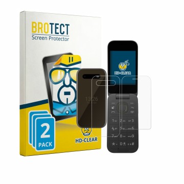 Parte frontale di una confezione del prodotto con il logo del marchio BROTECT. Accanto è raffigurato il dispositivo HMD 2660 F