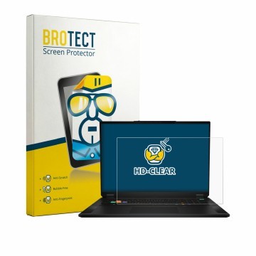 Parte frontale di una confezione del prodotto con il logo del marchio BROTECT. Accanto è raffigurato il dispositivo MSI Stealt