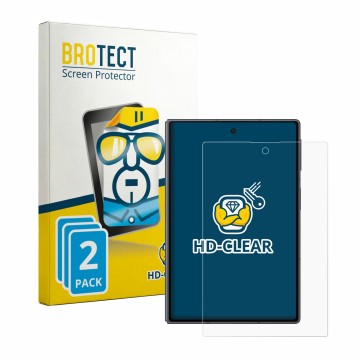 Face avant d’un emballage produit avec le logo de la marque BROTECT. À côté, l’appareil Samsung Galaxy Z Fold 8 est représenté