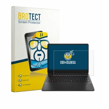 Parte frontale di una confezione del prodotto con il logo del marchio BROTECT. Accanto è raffigurato il dispositivo HP HyperX 