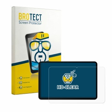 Face avant d’un emballage produit avec le logo de la marque BROTECT. À côté, l’appareil POCKAM P13 13.4