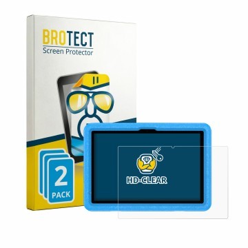 Vorderseite einer Produktverpackung mit dem Markenlogo BROTECT. Daneben ist das Gerät Vasoun TAB11 L10 10.1