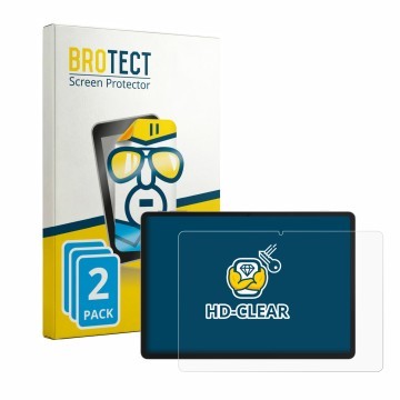 Parte frontale di una confezione del prodotto con il logo del marchio BROTECT. Accanto è raffigurato il dispositivo TCL Tab A1