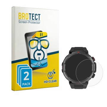 Vorderseite einer Produktverpackung mit dem Markenlogo BROTECT. Daneben ist das Gerät Neow W-Watch 1.39