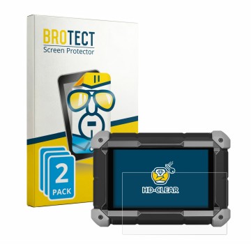 Front side of a product packaging with the brand logo BROTECT. Next to it is the device Topdon Phoenix Lite 3 shown with the c