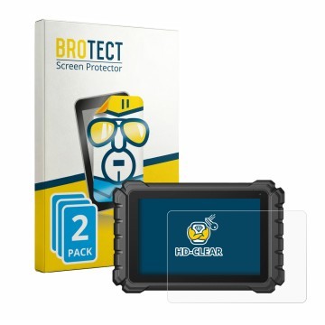 Vorderseite einer Produktverpackung mit dem Markenlogo BROTECT. Daneben ist das Gerät Topdon ONE Plus mit dem zugehörigen Disp