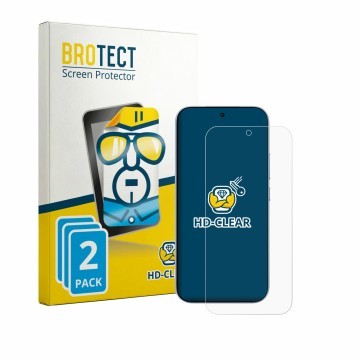 Front side of a product packaging with the brand logo BROTECT. Next to it is the device Xiaomi 17T (case-friendly) shown with 