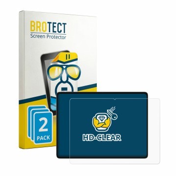 Parte frontal de un envase de producto con el logotipo de la marca BROTECT. Al lado se muestra el dispositivo Teclast ArtPad c
