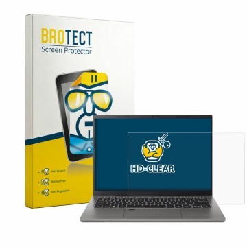 Vorderseite einer Produktverpackung mit dem Markenlogo BROTECT. Daneben ist das Gerät Acer TravelMate X2 14 mit dem zugehörige