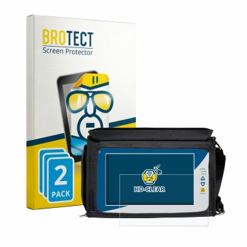 Face avant d’un emballage produit avec le logo de la marque BROTECT. À côté, l’appareil Rover EXA 9 est représenté avec la pro