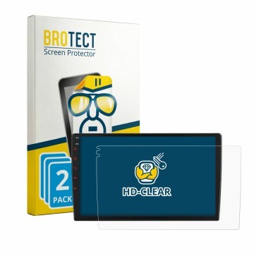 Face avant d’un emballage produit avec le logo de la marque BROTECT. À côté, l’appareil Junsun V1 Plus 9