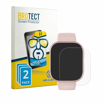 Vorderseite einer Produktverpackung mit dem Markenlogo BROTECT. Daneben ist das Gerät Hwagol Smartwatch 1.83