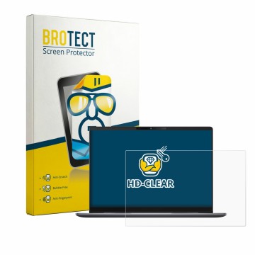 Parte frontale di una confezione del prodotto con il logo del marchio BROTECT. Accanto è raffigurato il dispositivo ASUS Exper