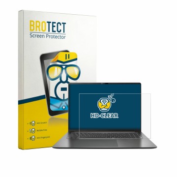 Parte frontale di una confezione del prodotto con il logo del marchio BROTECT. Accanto è raffigurato il dispositivo ASUS Vivob