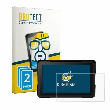 Front side of a product packaging with the brand logo BROTECT. Next to it is the device BakerMiche 7