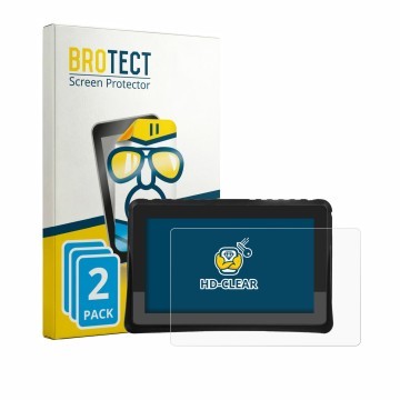 Vorderseite einer Produktverpackung mit dem Markenlogo BROTECT. Daneben ist das Gerät KOROBIE 84561278456 mit dem zugehörigen 