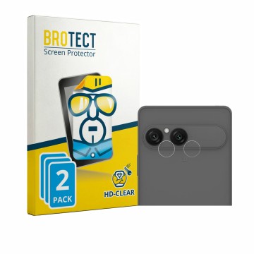 Parte frontale di una confezione del prodotto con il logo del marchio BROTECT. Accanto è raffigurato il dispositivo Sony Xperi