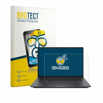 Front side of a product packaging with the brand logo BROTECT. Next to it is the device HP ZBook Ultra G3a 16