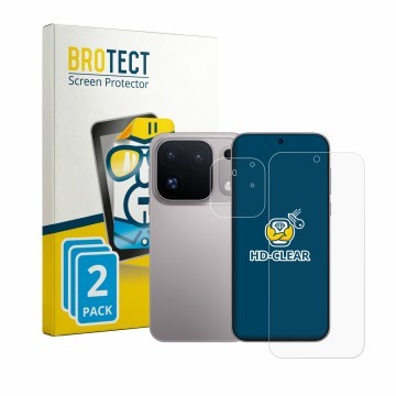 Vorderseite einer Produktverpackung mit dem Markenlogo BROTECT. Daneben ist das Gerät Oppo Find X10 Pro Max (Display+Kamera) m