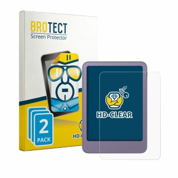 Parte frontale di una confezione del prodotto con il logo del marchio BROTECT. Accanto è raffigurato il dispositivo Amazon Kin