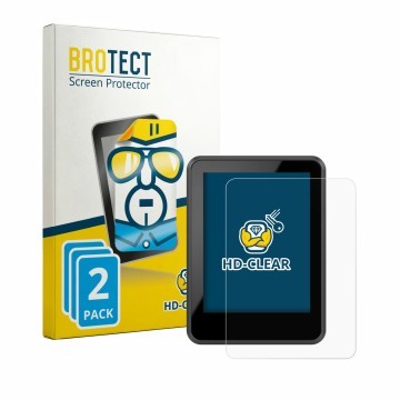 Parte frontal de un envase de producto con el logotipo de la marca BROTECT. Al lado se muestra el dispositivo Bosch Intuvia 20