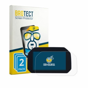 Vorderseite einer Produktverpackung mit dem Markenlogo BROTECT. Daneben ist das Gerät BMW F 450 R TFT-Display 6.5