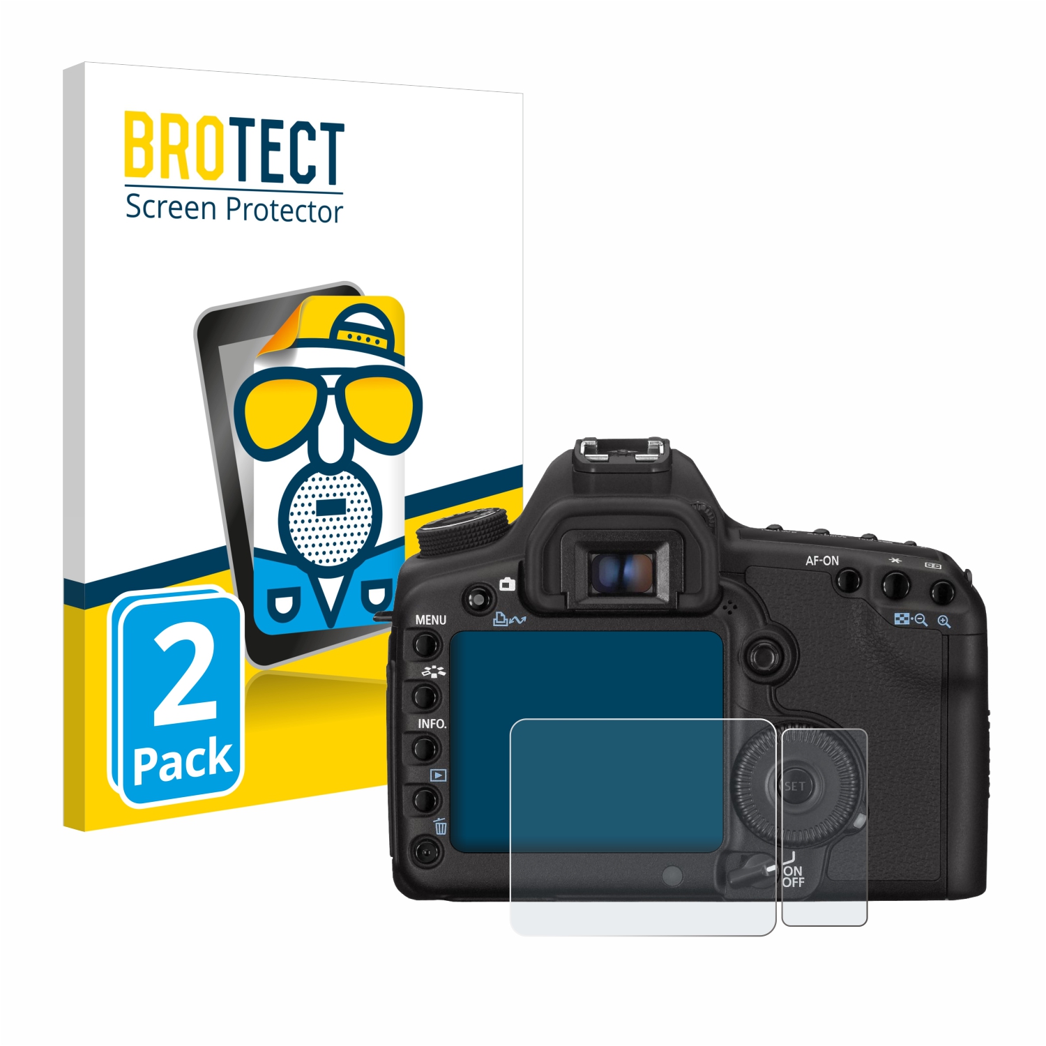 2x Canon Digital Ixus 510 HS Mate Protector De Pantalla Antirreflejo Película De Protección