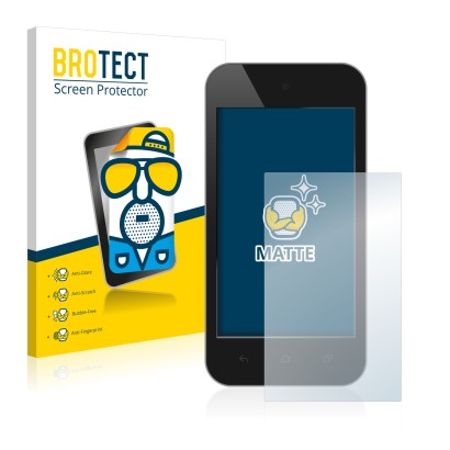 Front side of a product packaging with the brand logo BROTECT. Next to it is the device shown with the corresponding screen pr